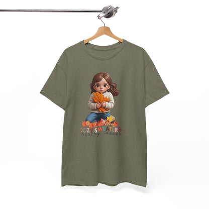 Cozy Sweaters and Crunchy Leaves - Unisex Heavy Cotton Tee