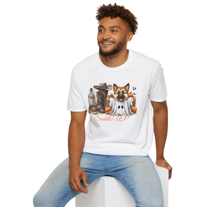 Germany Shepherd Puppy Halloween Softstyle T-Shirt