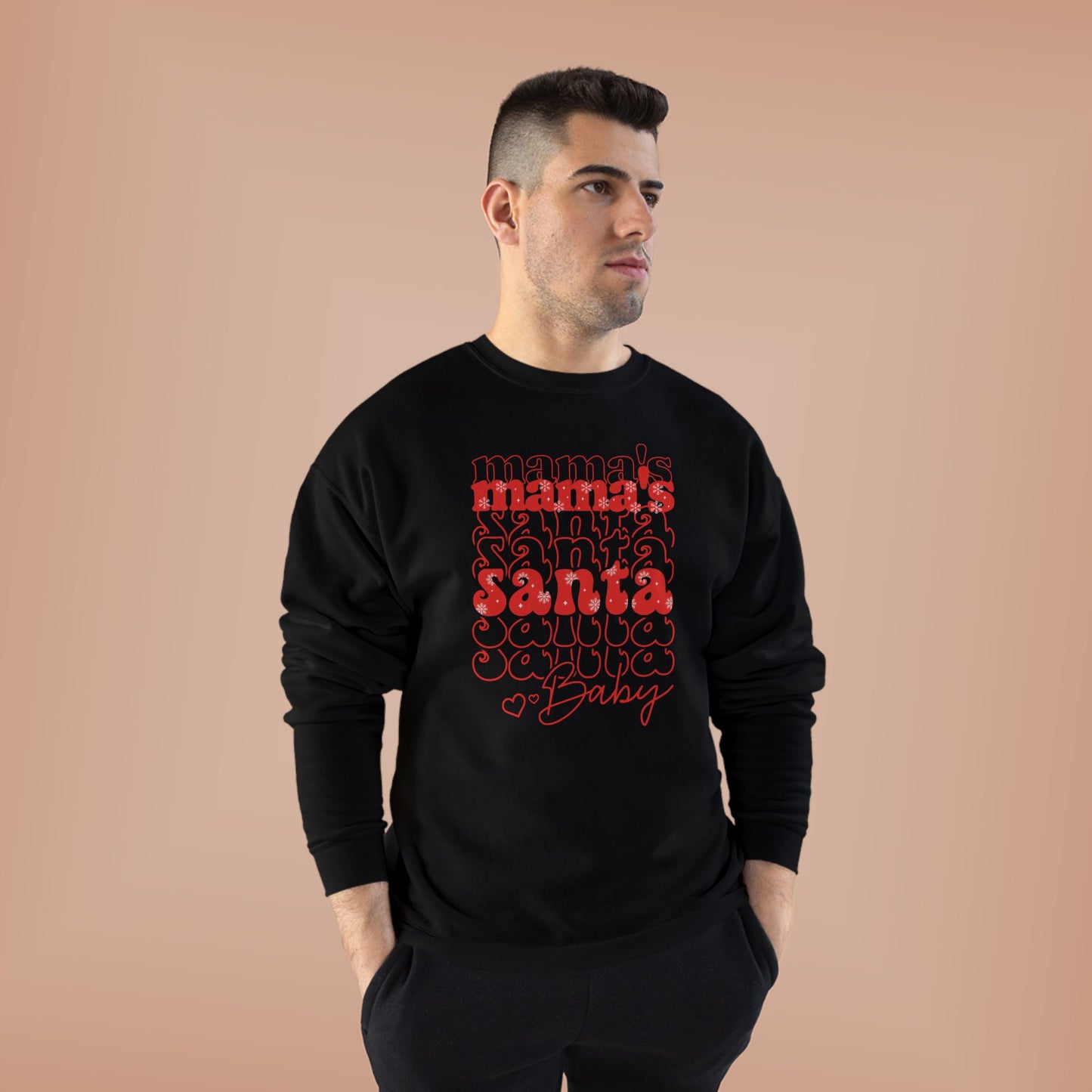 Mama's Santa Baby Unisex EcoSmart® Crewneck Sweatshirt