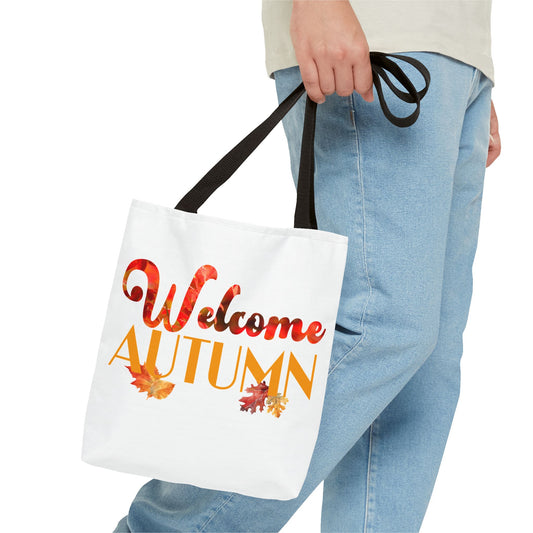 Welcome Autumn Leaves - Tote Bag (AOP)