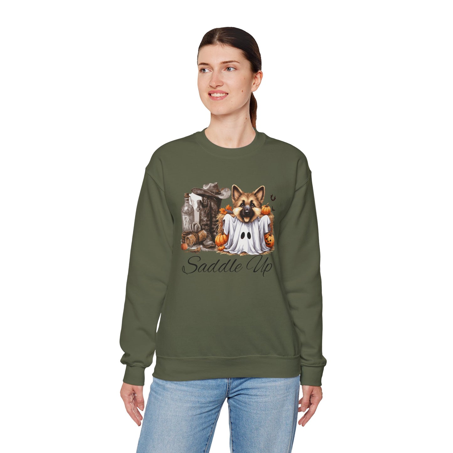 Unisex Heavy Blend™ Crewneck Sweatshirt - Cowgirl's Best Friend