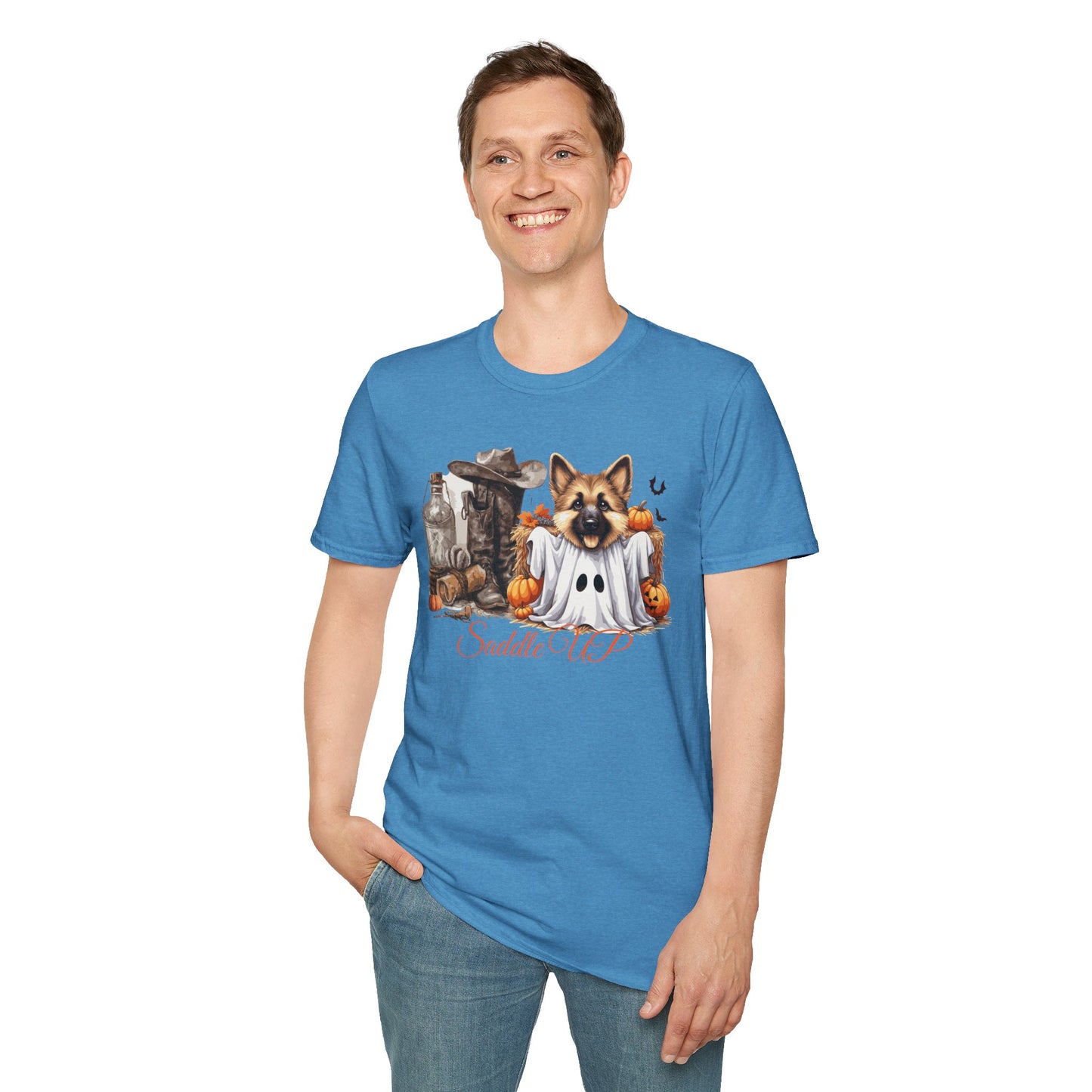 Germany Shepherd Puppy Halloween Softstyle T-Shirt