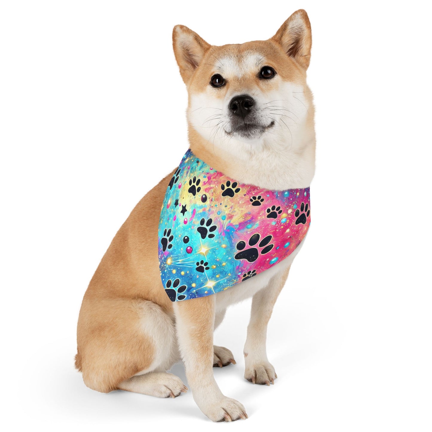 Pet Bandana Collar Rainbow Paws