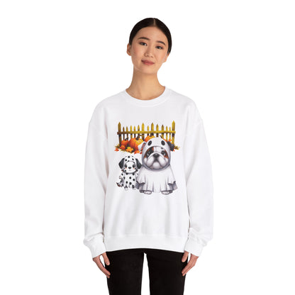 Unisex Heavy Blend™ Crewneck Sweatshirt - Bull Dog and Dalmatian Puppies