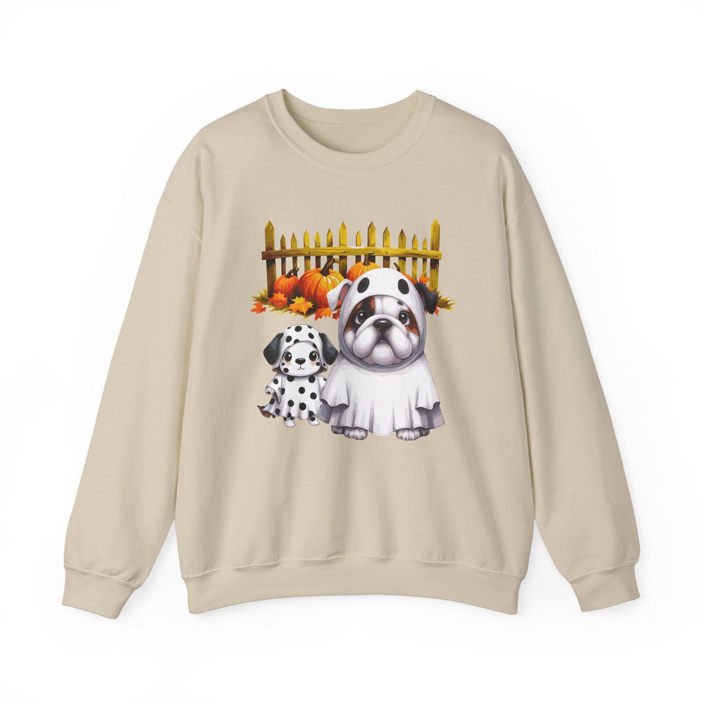 Unisex Heavy Blend™ Crewneck Sweatshirt - Bull Dog and Dalmatian Puppies