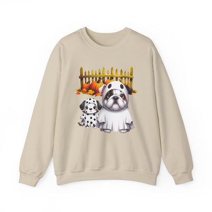 Unisex Heavy Blend™ Crewneck Sweatshirt - Bull Dog and Dalmatian Puppies