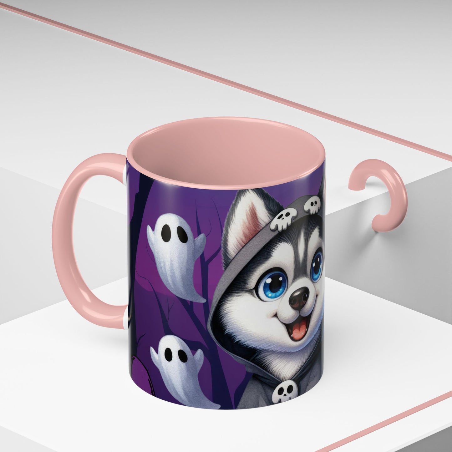 Halloween Accent Coffee Mug (11 oz) - Punisher Husky