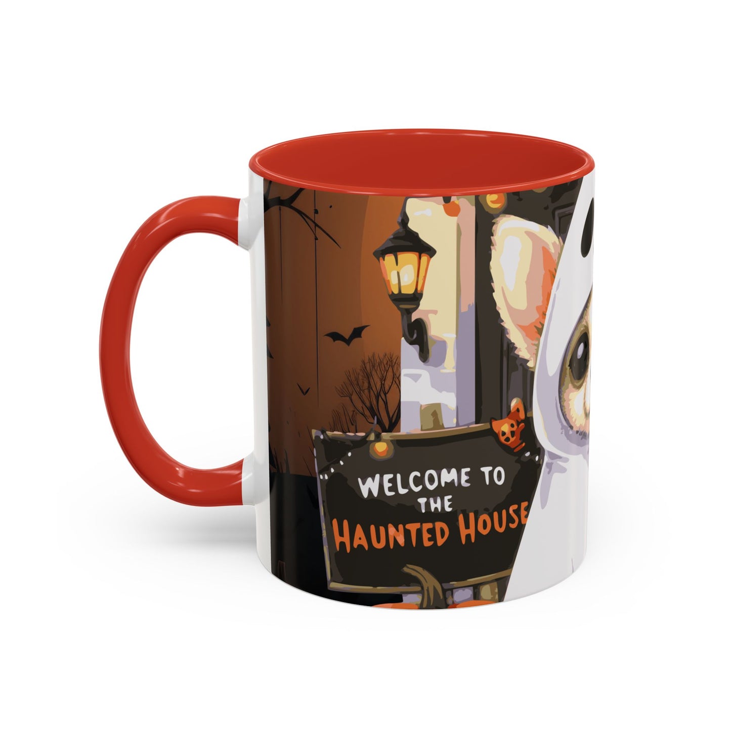 Halloween Accent Coffee Mug (11 oz) Chihuahua Ghost Puppy