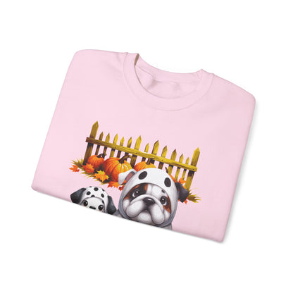 Unisex Heavy Blend™ Crewneck Sweatshirt - Bull Dog and Dalmatian Puppies