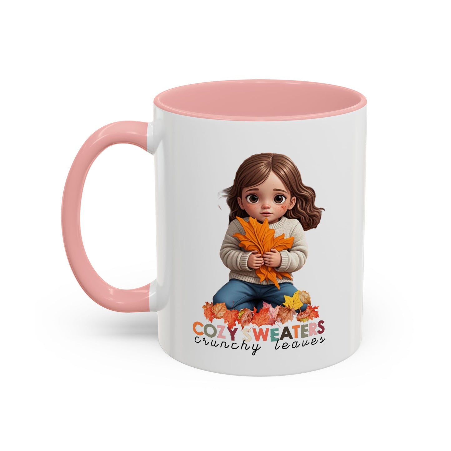 Cozy Sweaters and Crunchy Leaves - Accent Coffee Mug (11, 15oz)