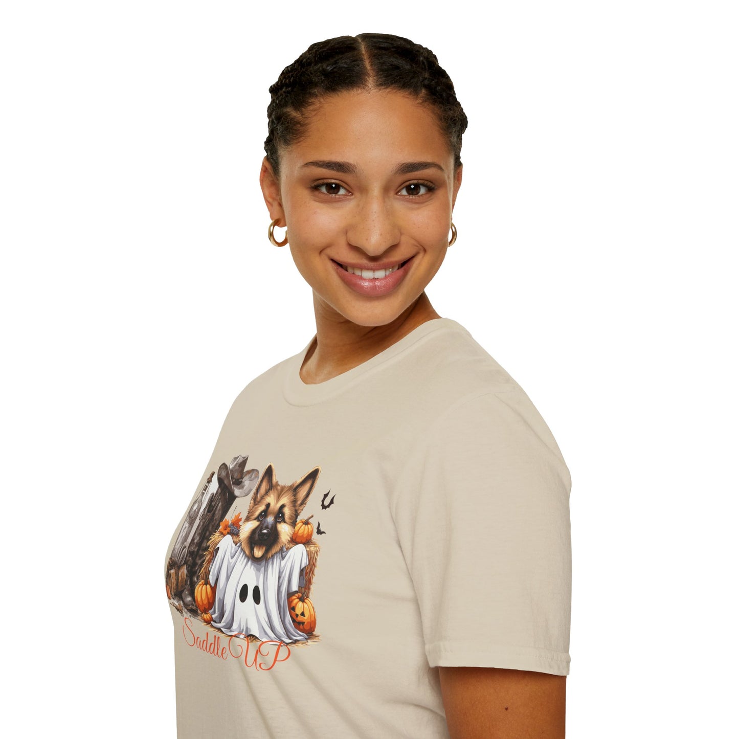 Germany Shepherd Puppy Halloween Softstyle T-Shirt