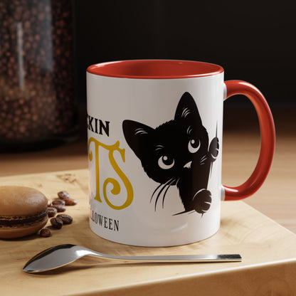 Halloween Accent Coffee Mug (11oz) - Frickin Cats