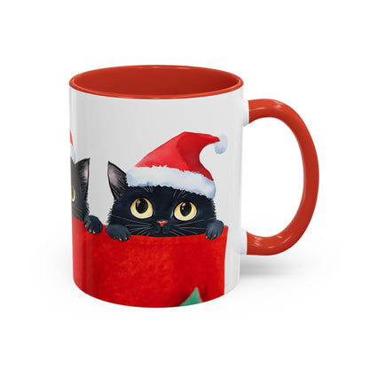 Accent Coffee Mug (11, 15oz) We 3 Kittens