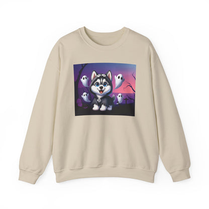 Unisex Heavy Blend™ Crewneck Sweatshirt Husky Ghost Punisher