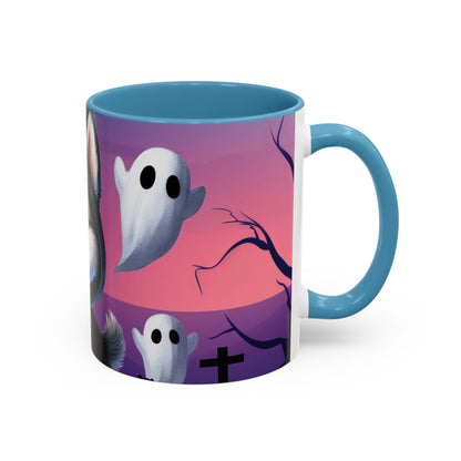 Halloween Accent Coffee Mug (11 oz) - Punisher Husky