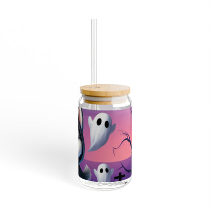 Sipper Glass, 16oz - Husky Ghost Punisher