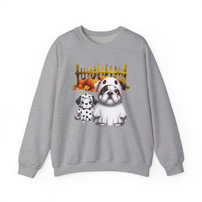 Unisex Heavy Blend™ Crewneck Sweatshirt - Bull Dog and Dalmatian Puppies