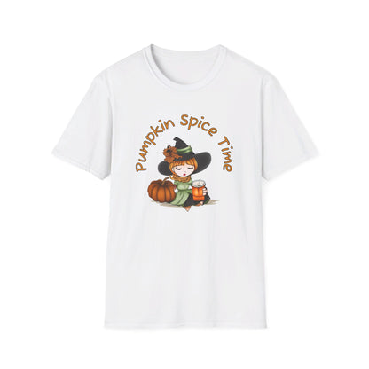 Pumpkin Spice Witch T-Shirt - Adorable Halloween Witch is all about her Pumpkin Spice