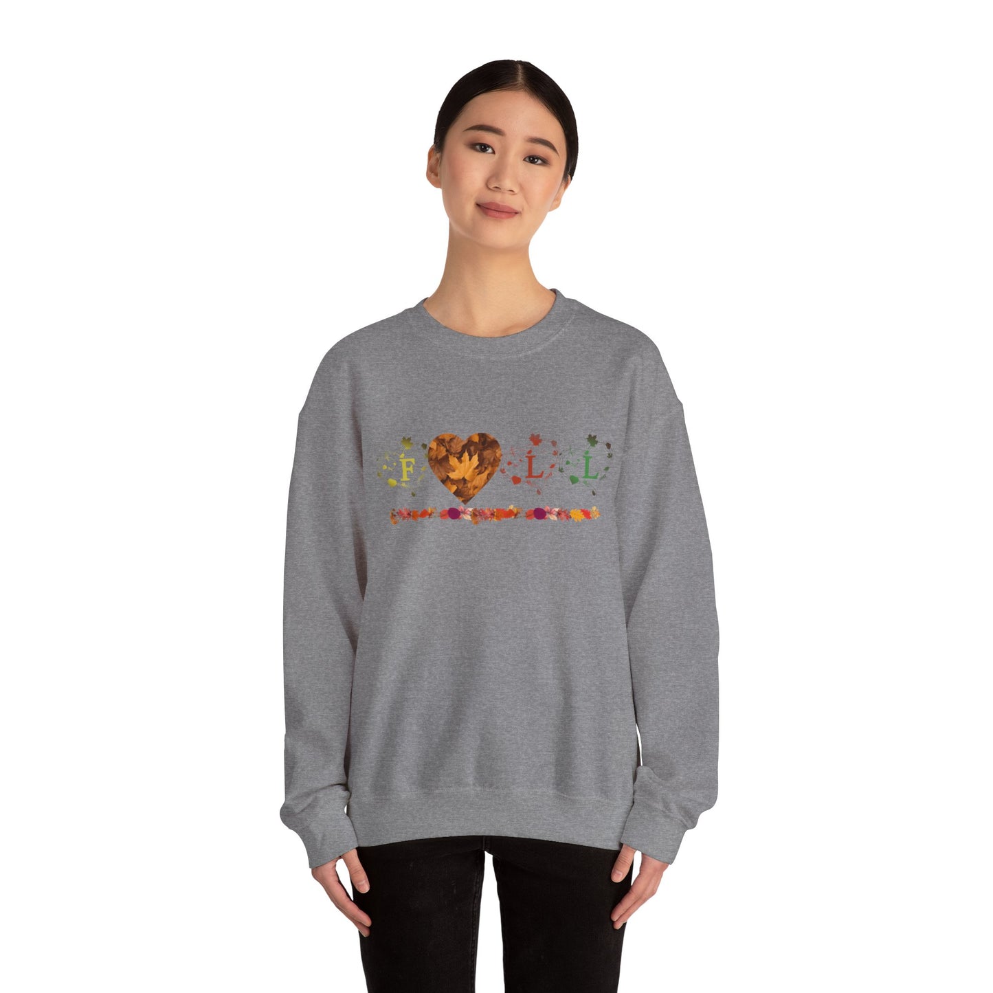 Unisex Heavy Blend™ Crewneck Sweatshirt - Fall Leaves