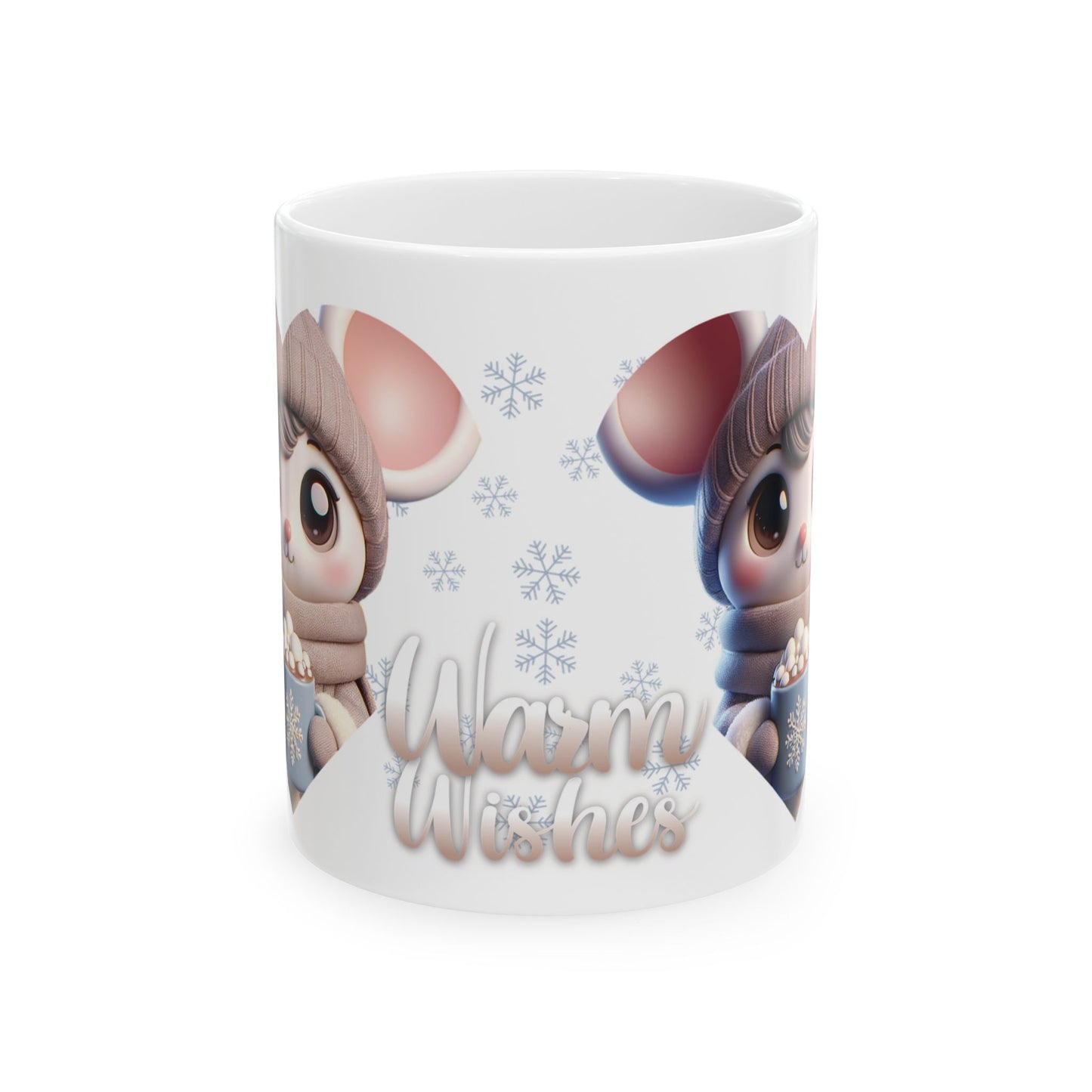 Warm Wishes Mouse Ceramic Mug, (11oz, 15oz)