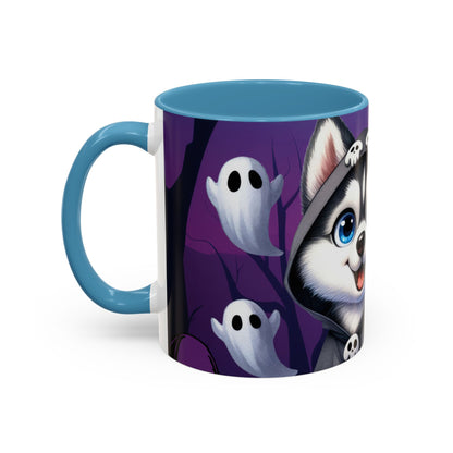 Halloween Accent Coffee Mug (11 oz) - Punisher Husky