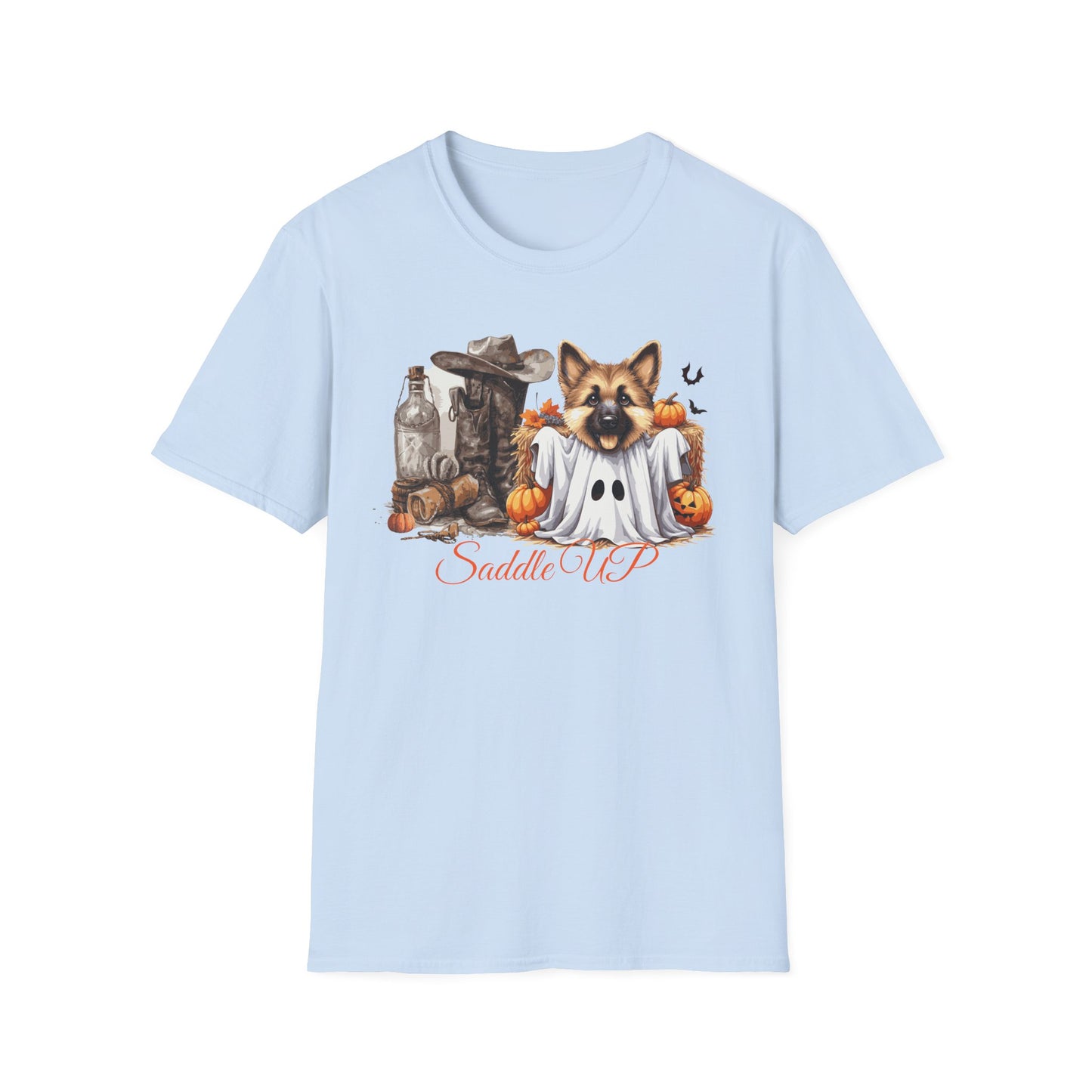 Germany Shepherd Puppy Halloween Softstyle T-Shirt