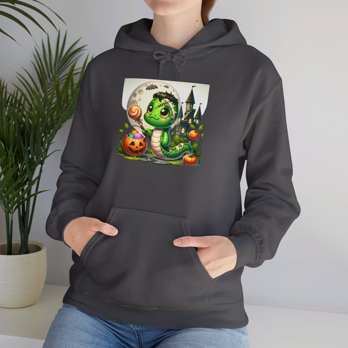 Baby Frankenstein Hooded Sweatshirt - This cute whimsical baby Frankenstein will surely endear you instead of creating fear and terror!