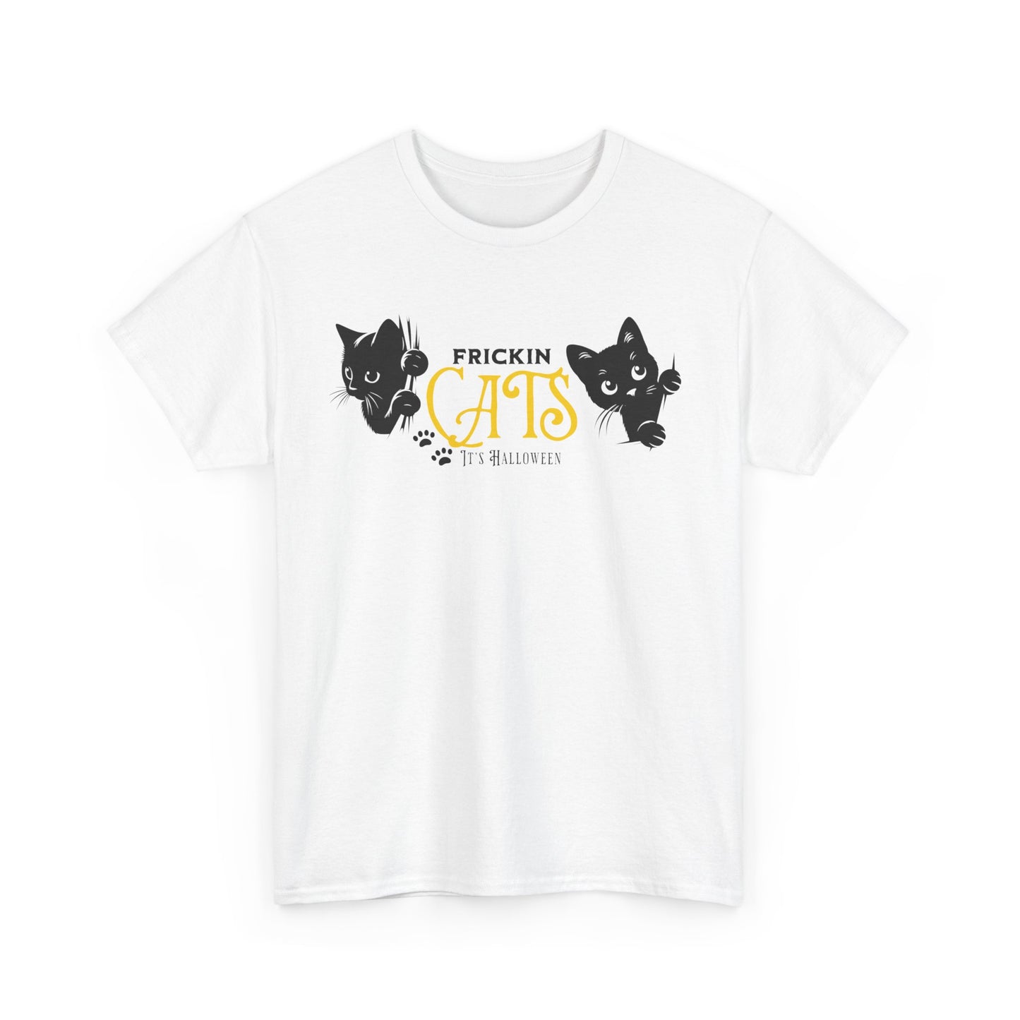 Unisex Heavy Cotton Tee - Frickin Cats