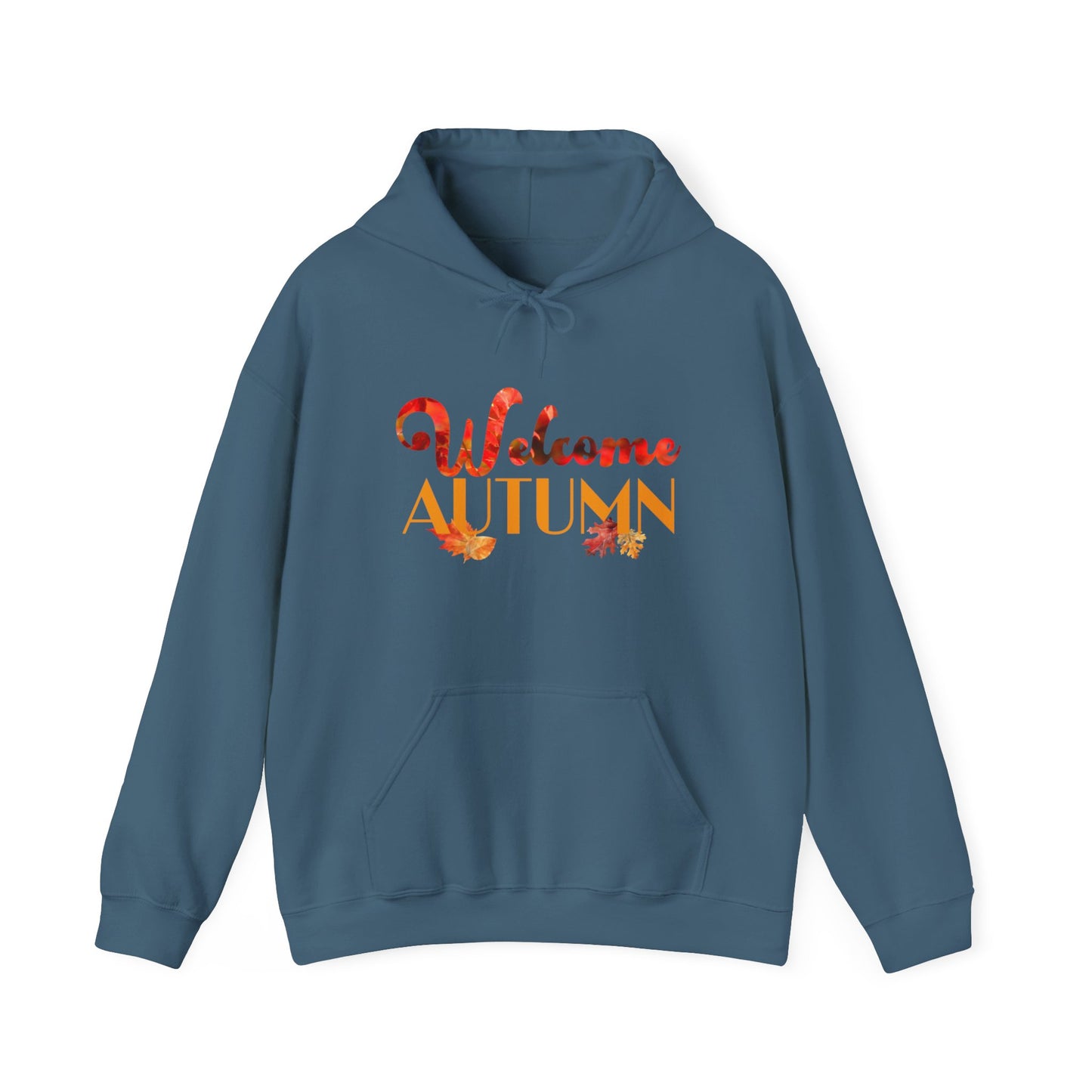 Welcome Autumn Leaves - Unisex Heavy Blend™ Hooded Sweatshirt