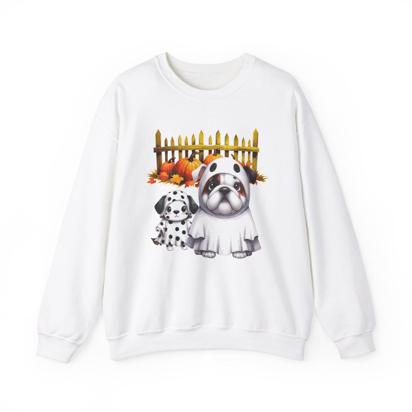 Unisex Heavy Blend™ Crewneck Sweatshirt - Bull Dog and Dalmatian Puppies