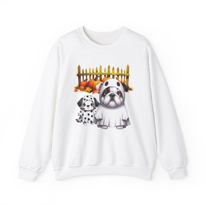 Unisex Heavy Blend™ Crewneck Sweatshirt - Bull Dog and Dalmatian Puppies