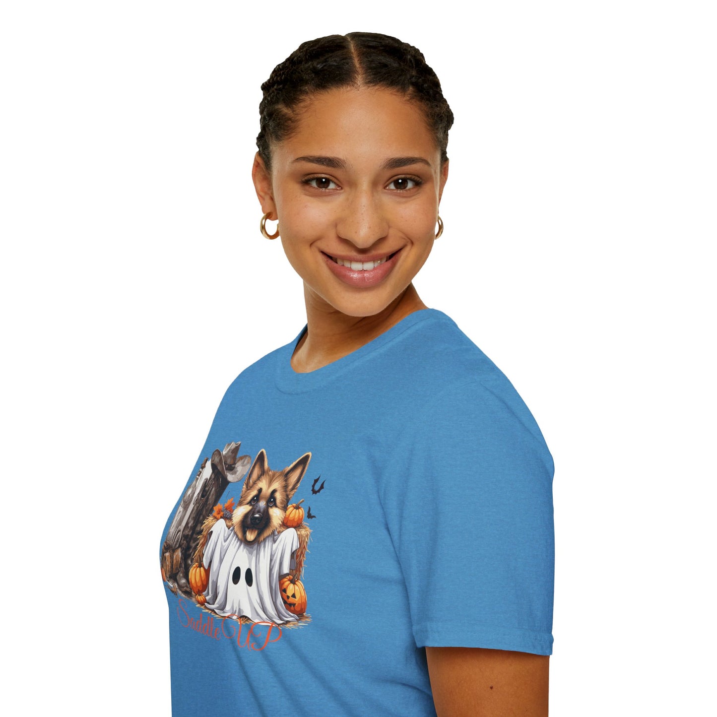 Germany Shepherd Puppy Halloween Softstyle T-Shirt