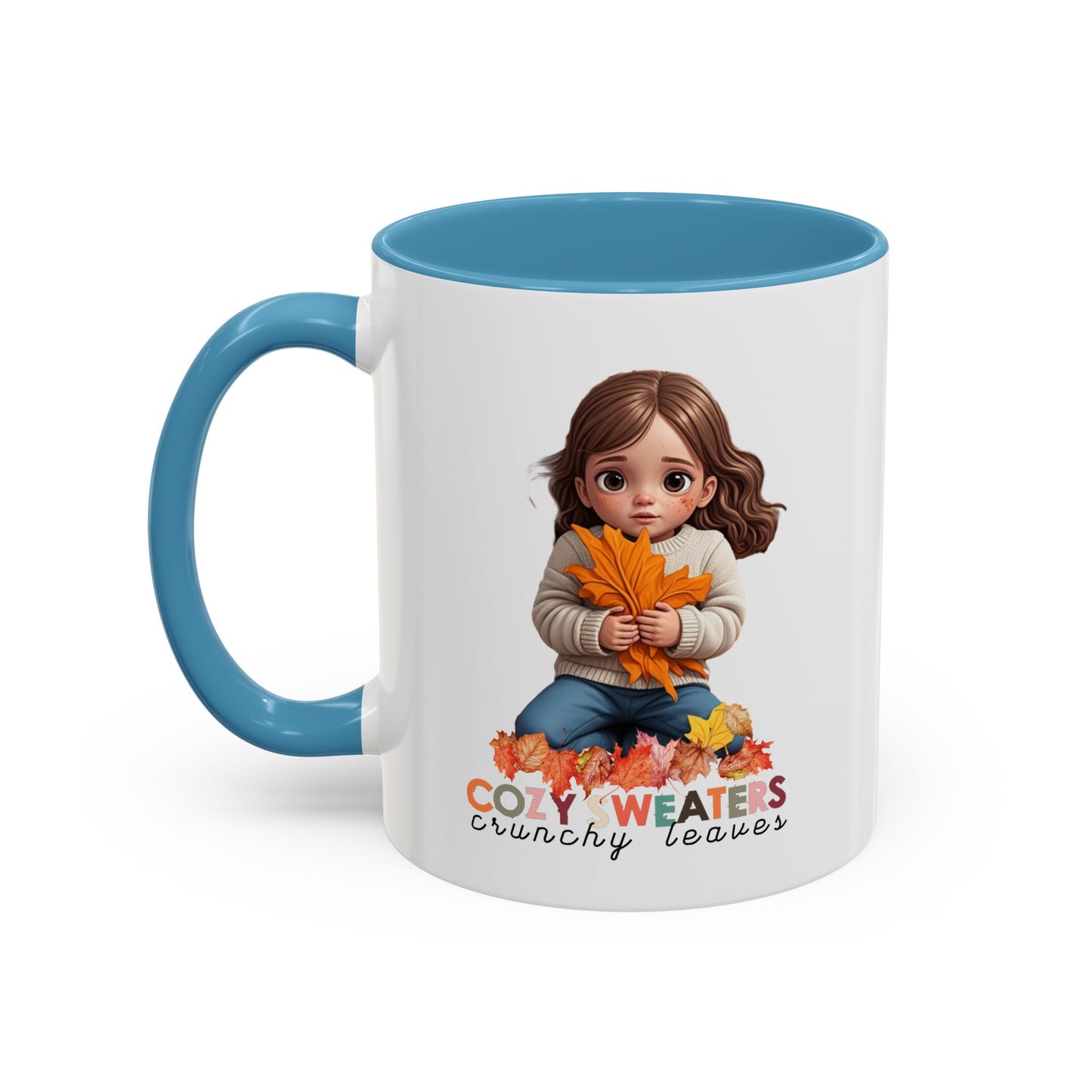 Cozy Sweaters and Crunchy Leaves - Accent Coffee Mug (11, 15oz)