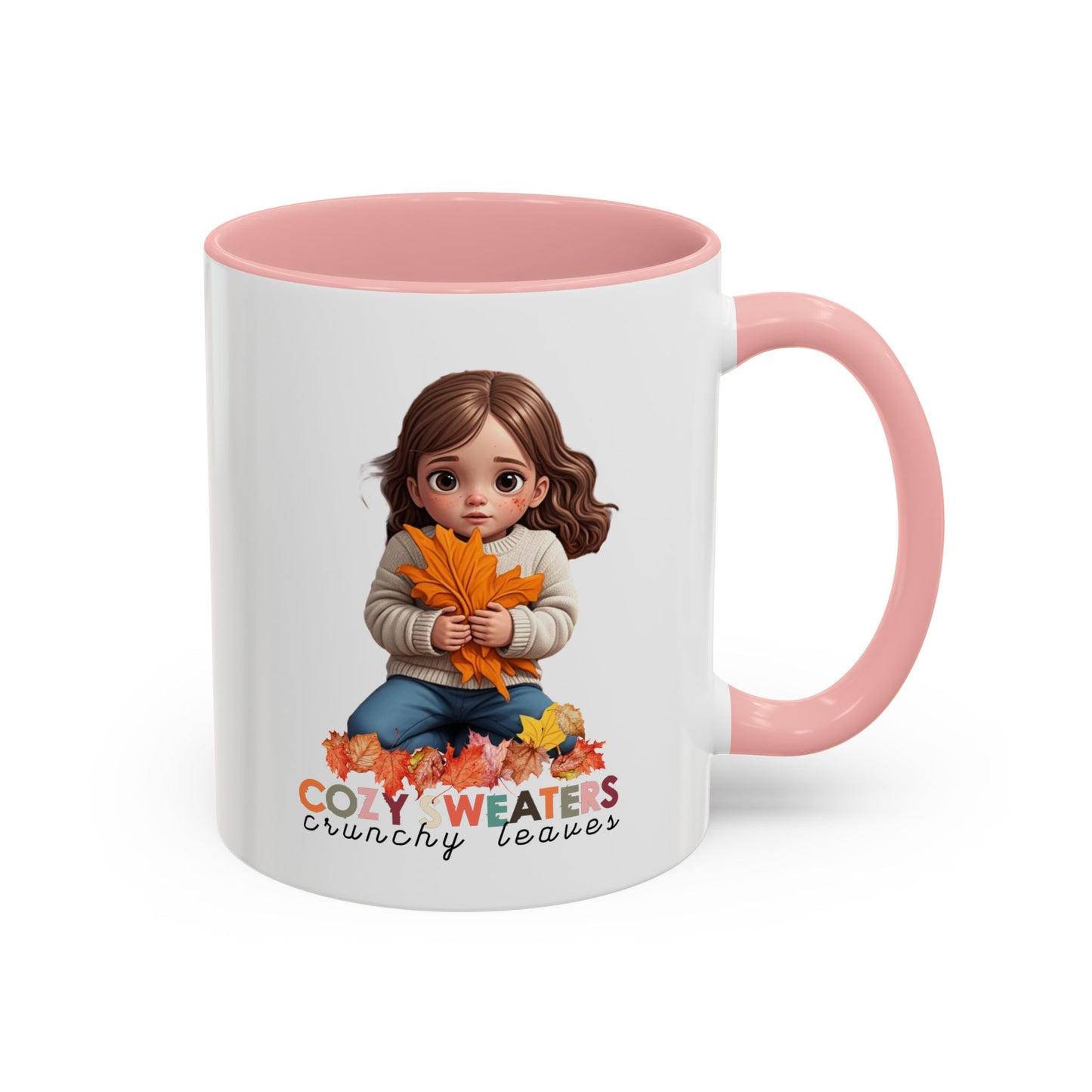 Cozy Sweaters and Crunchy Leaves - Accent Coffee Mug (11, 15oz)