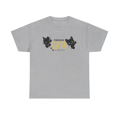 Unisex Heavy Cotton Tee - Frickin Cats