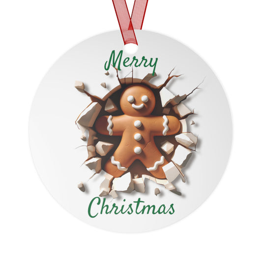 Gingerbread Man Metal Ornaments