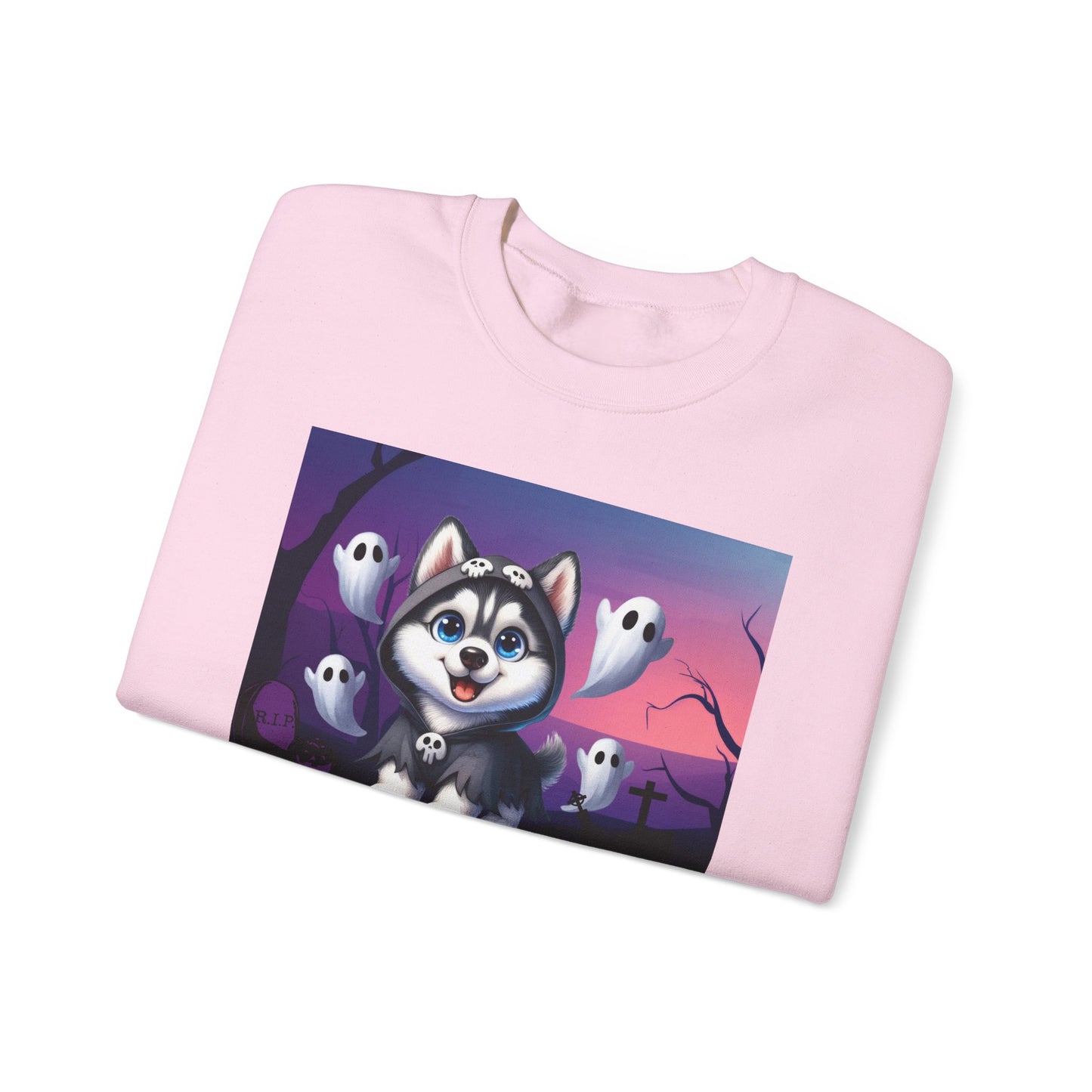 Unisex Heavy Blend™ Crewneck Sweatshirt Husky Ghost Punisher