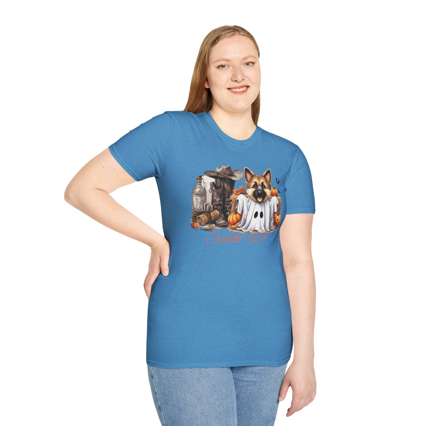 Germany Shepherd Puppy Halloween Softstyle T-Shirt