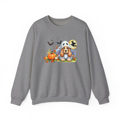 Unisex Heavy Blend™ Crewneck Sweatshirt - Cocker Spaniel Ghost Puppy