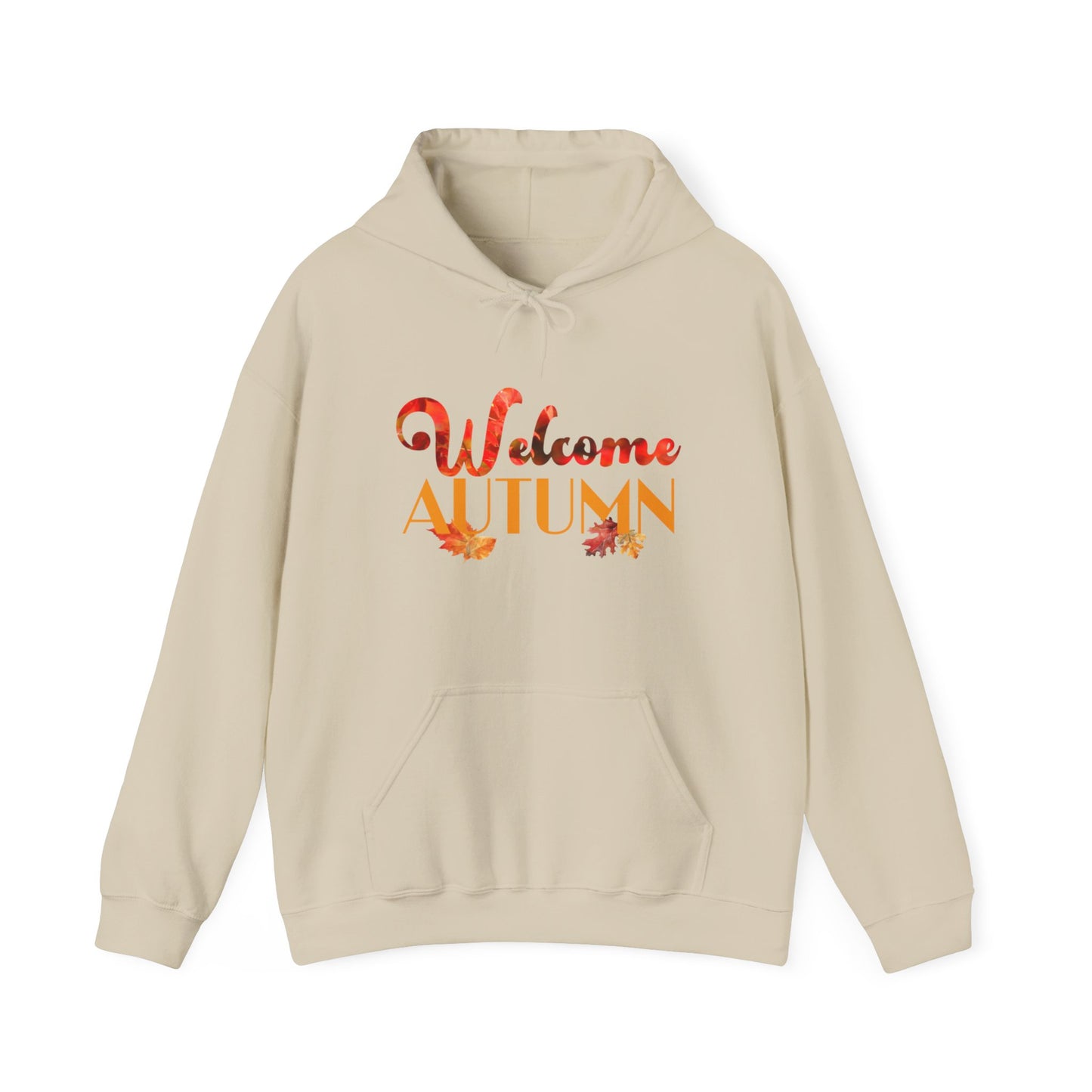 Welcome Autumn Leaves - Unisex Heavy Blend™ Hooded Sweatshirt