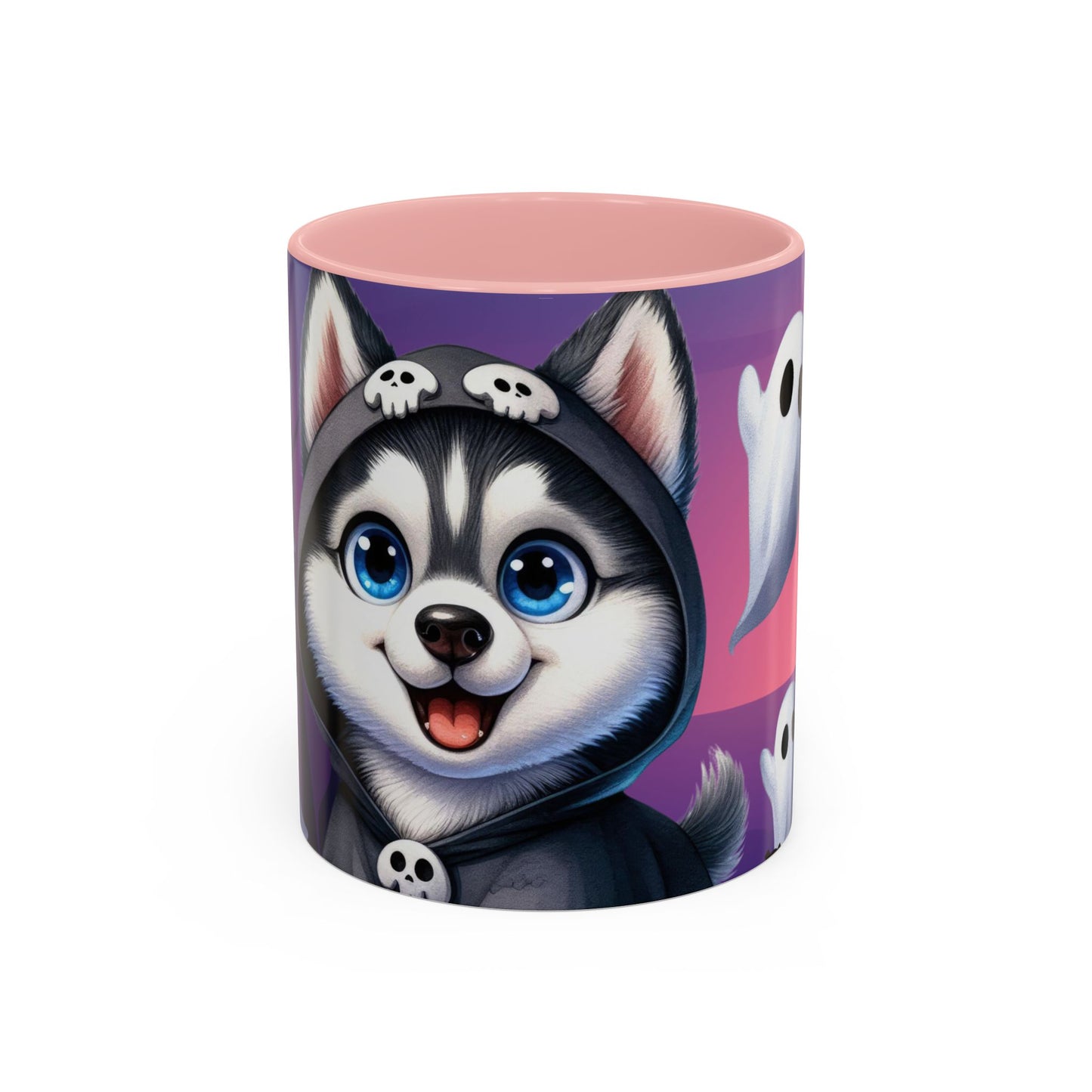 Halloween Accent Coffee Mug (11 oz) - Punisher Husky