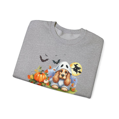 Unisex Heavy Blend™ Crewneck Sweatshirt - Cocker Spaniel Ghost Puppy