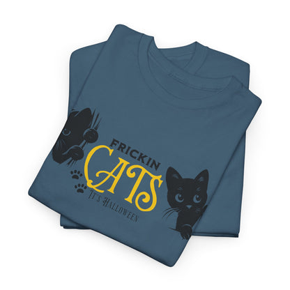 Unisex Heavy Cotton Tee - Frickin Cats