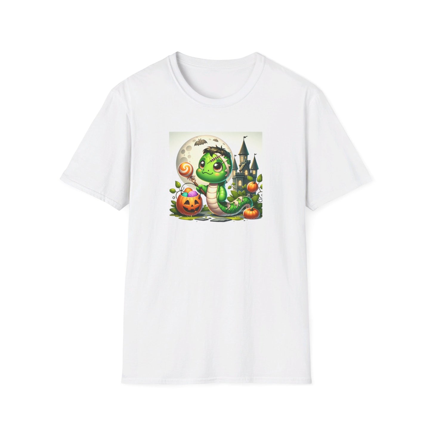 Halloween Snake T-Shirt - This cute baby Frankenstein snake is sure to instill cuteness overload instead of fear and terror.